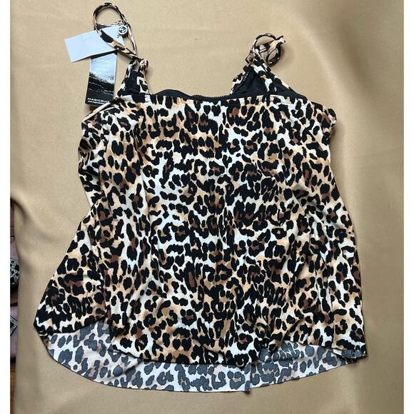 Miraclesuit Magicsuit Chloe Leopard Tankini Swim Suit 10 NWT - Picture 5 of 7